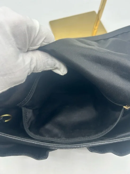 Coach Black Leather Shoulder Bag with Gold Hardware - Picture 13 of 16